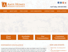 Tablet Screenshot of amyxhomes.com